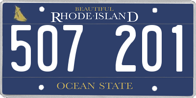 RI license plate 507201