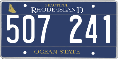 RI license plate 507241