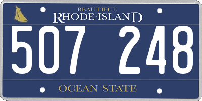 RI license plate 507248