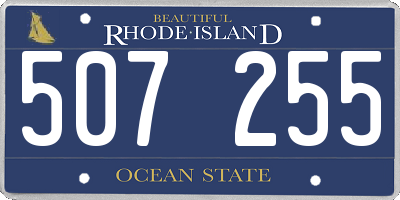 RI license plate 507255