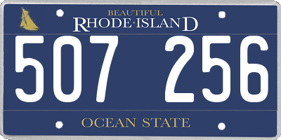 RI license plate 507256