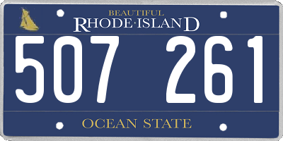 RI license plate 507261