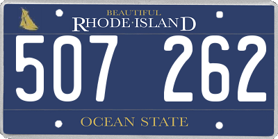 RI license plate 507262