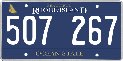 RI license plate 507267