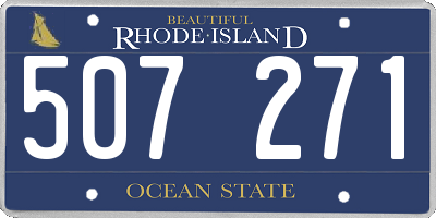 RI license plate 507271