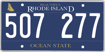 RI license plate 507277