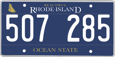 RI license plate 507285