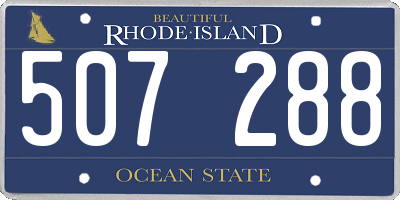 RI license plate 507288