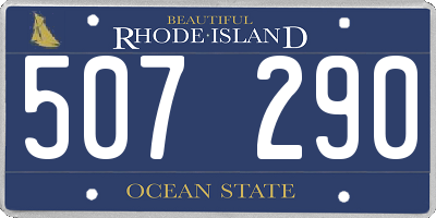 RI license plate 507290