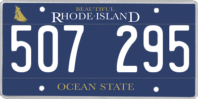 RI license plate 507295