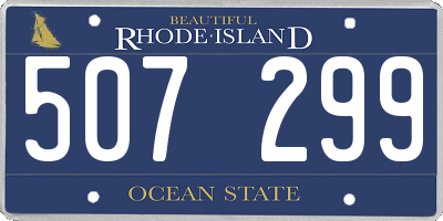 RI license plate 507299