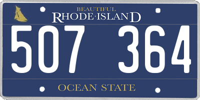 RI license plate 507364