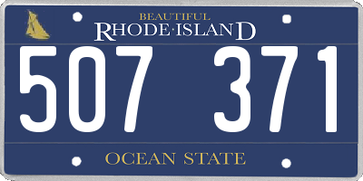 RI license plate 507371