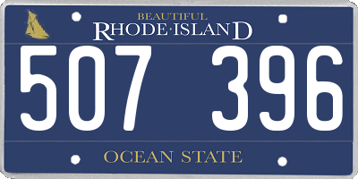 RI license plate 507396