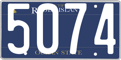 RI license plate 5074