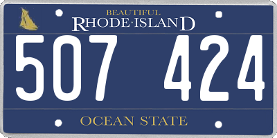 RI license plate 507424