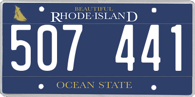 RI license plate 507441