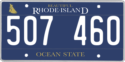 RI license plate 507460