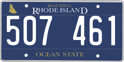 RI license plate 507461
