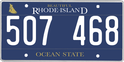 RI license plate 507468