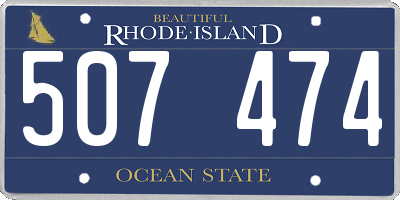 RI license plate 507474