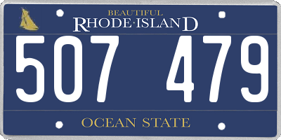 RI license plate 507479