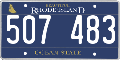 RI license plate 507483