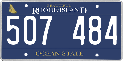 RI license plate 507484