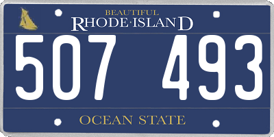 RI license plate 507493