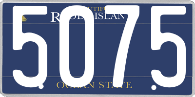 RI license plate 5075