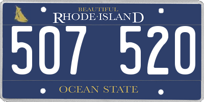 RI license plate 507520