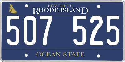 RI license plate 507525