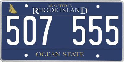 RI license plate 507555