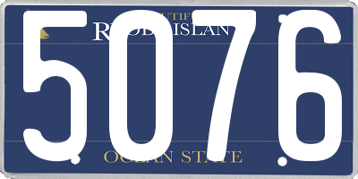 RI license plate 5076