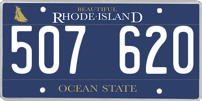RI license plate 507620