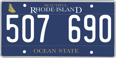 RI license plate 507690