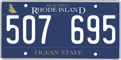RI license plate 507695