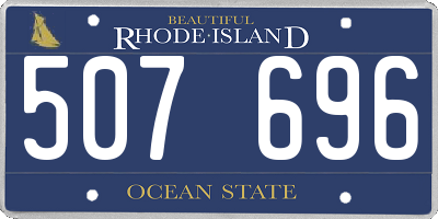 RI license plate 507696