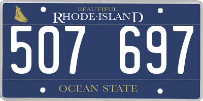 RI license plate 507697