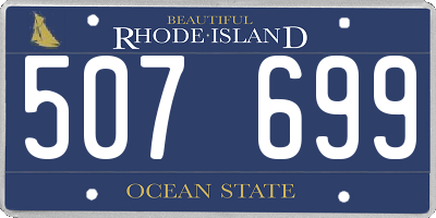 RI license plate 507699