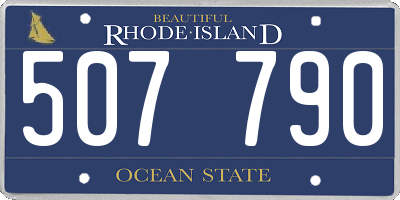 RI license plate 507790