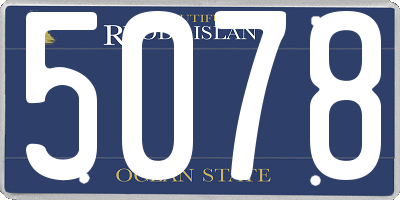 RI license plate 5078