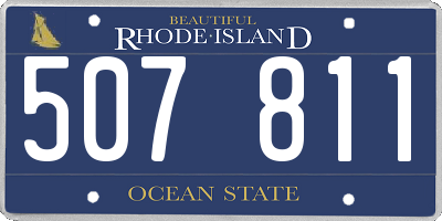 RI license plate 507811