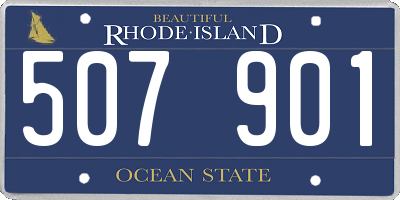 RI license plate 507901