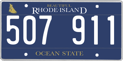 RI license plate 507911