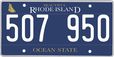 RI license plate 507950