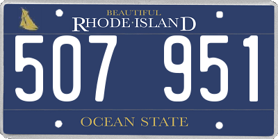 RI license plate 507951