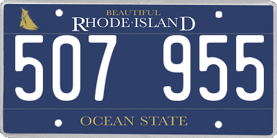 RI license plate 507955