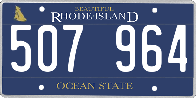 RI license plate 507964
