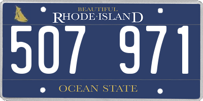 RI license plate 507971